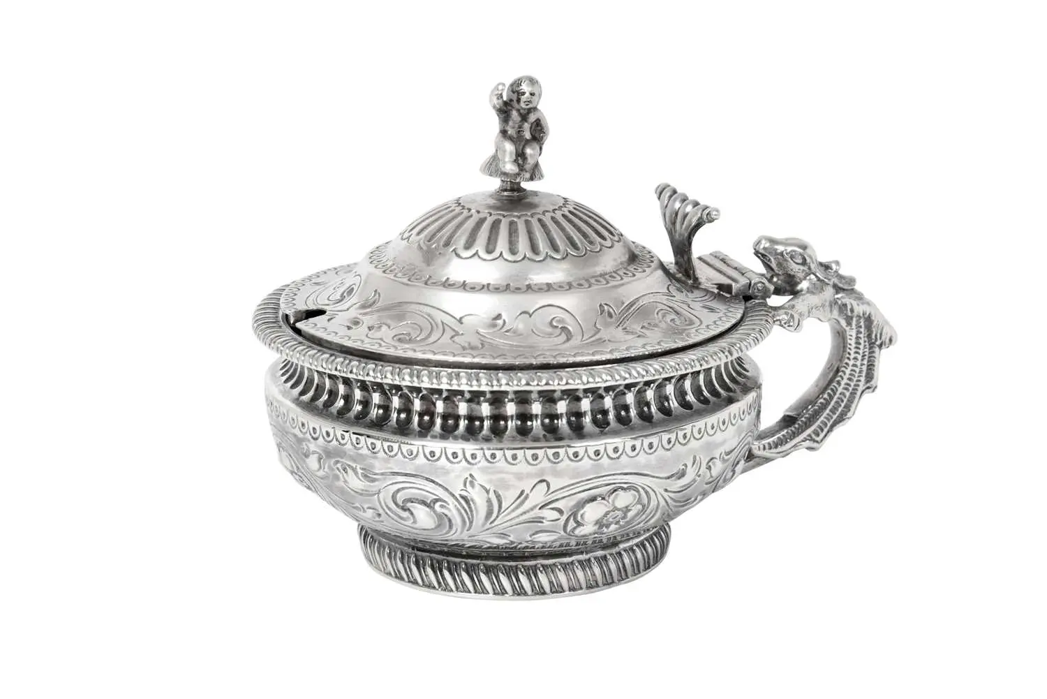 A Victorian Silver Mustard-Pot by George Fox, London, 1882, by George