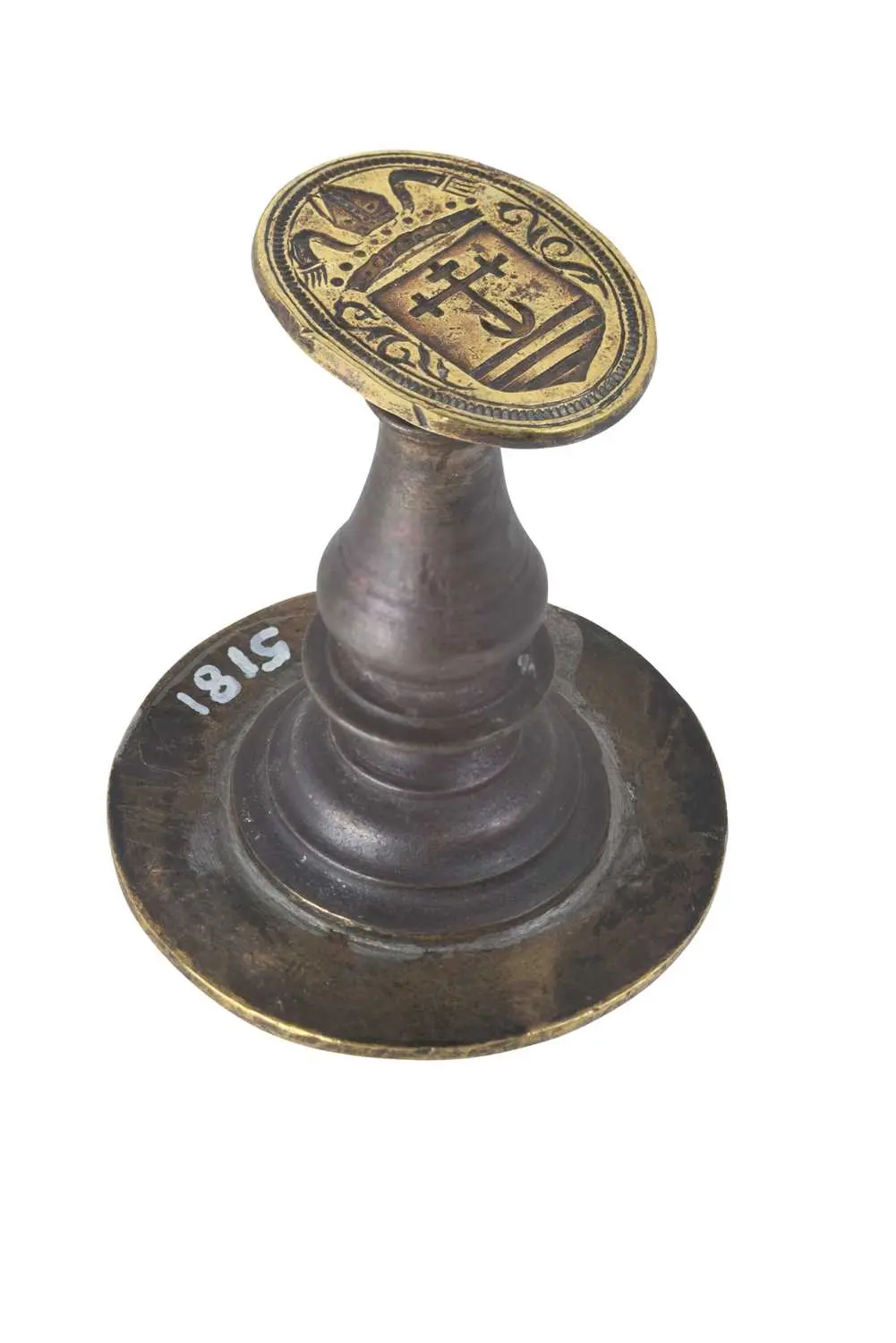 A French Bronze and Brass Double Hand-Seal Circa 1600, Circa 1600