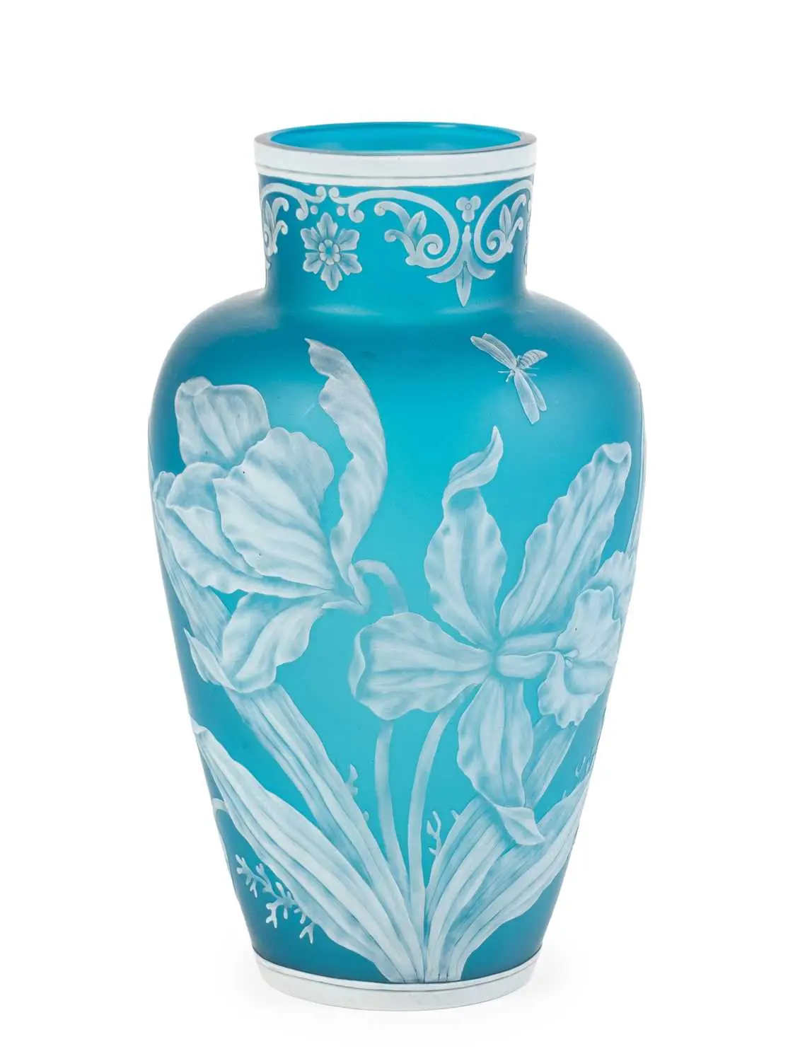 A Thomas Webb & Sons Cameo Glass Vase, circa 1890
