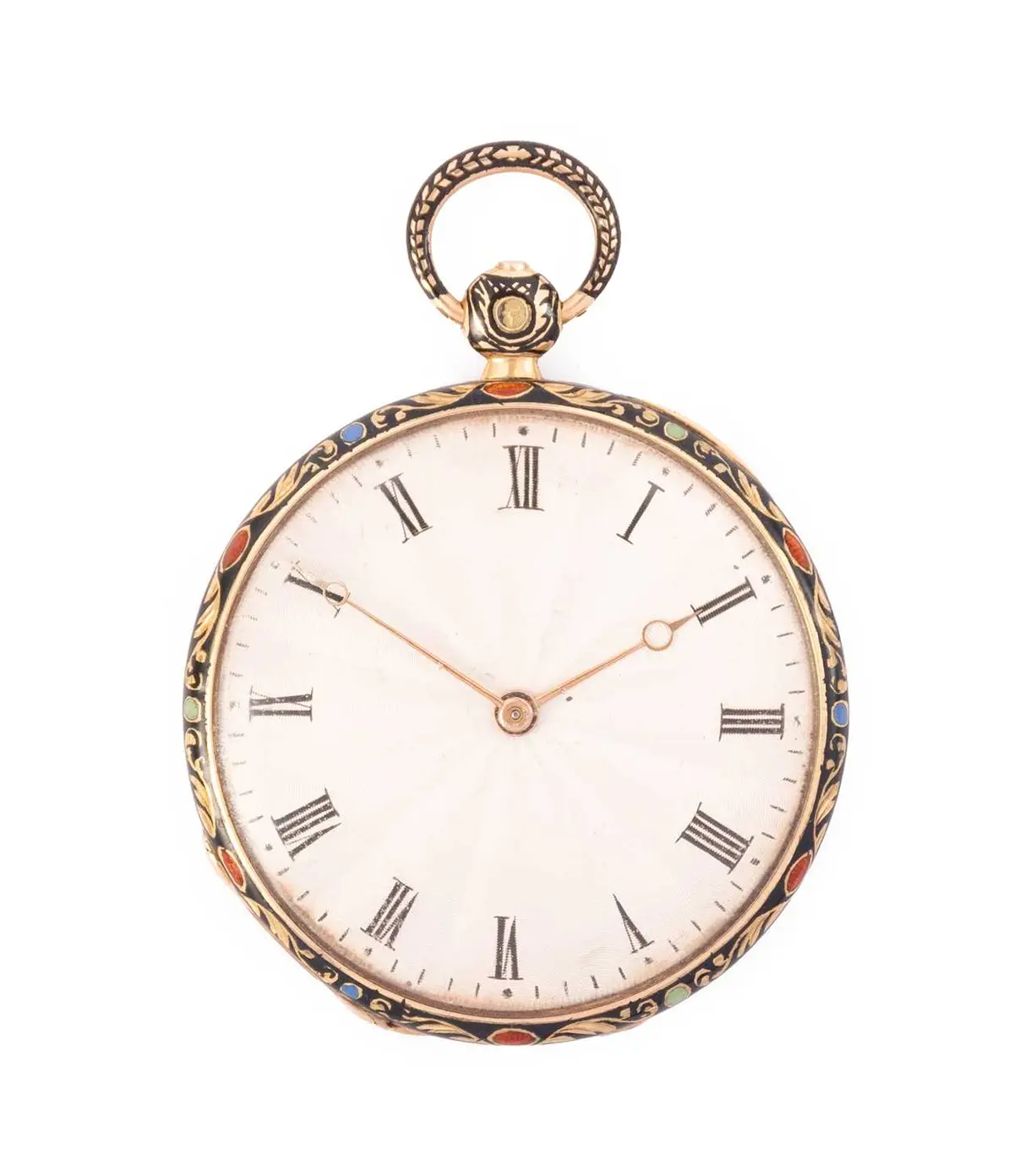 Devaulx: A Lady's French Gold and Enamel Pocket Watch, signed S Devaulx