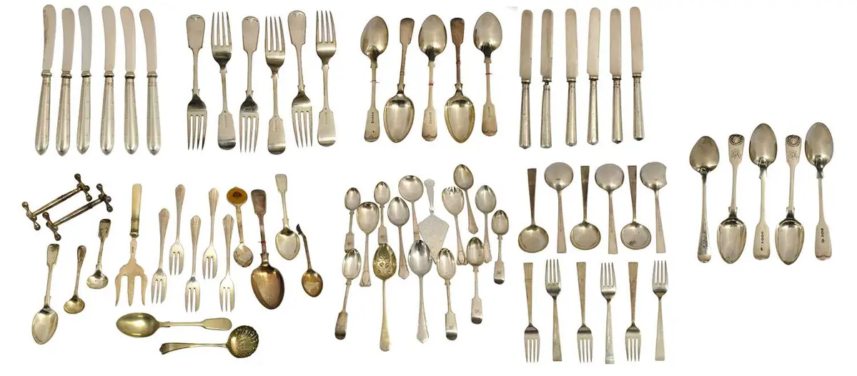 A Collection of Assorted Silver and Silver Plate Flatware
