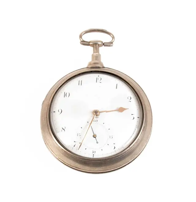 An Irish Silver Pair Cased Verge Pocket Watch, signed Scott, Dublin, 1801