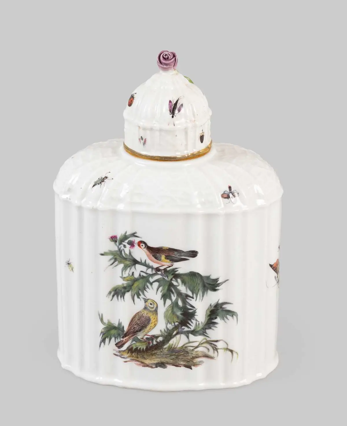 A Meissen Porcelain Tea Canister and Cover, circa 1750