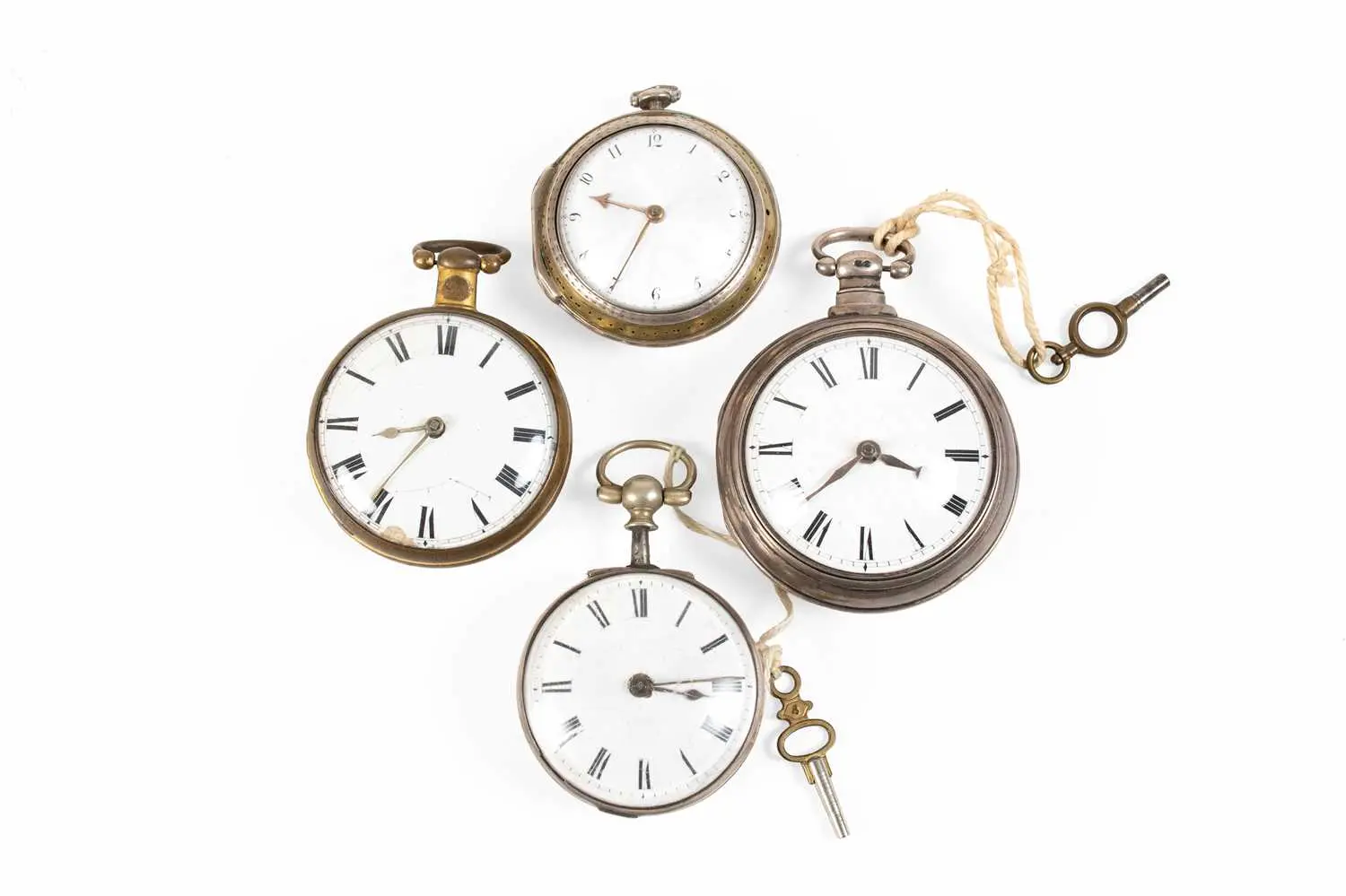 A Pair Cased Verge Pocket Watch