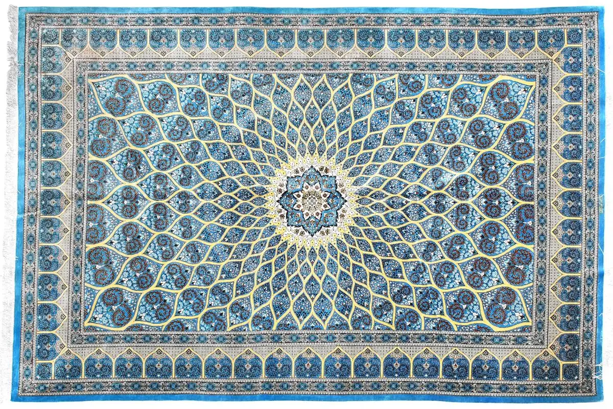 Fine Ghom Carpet, Central Iran, Modern