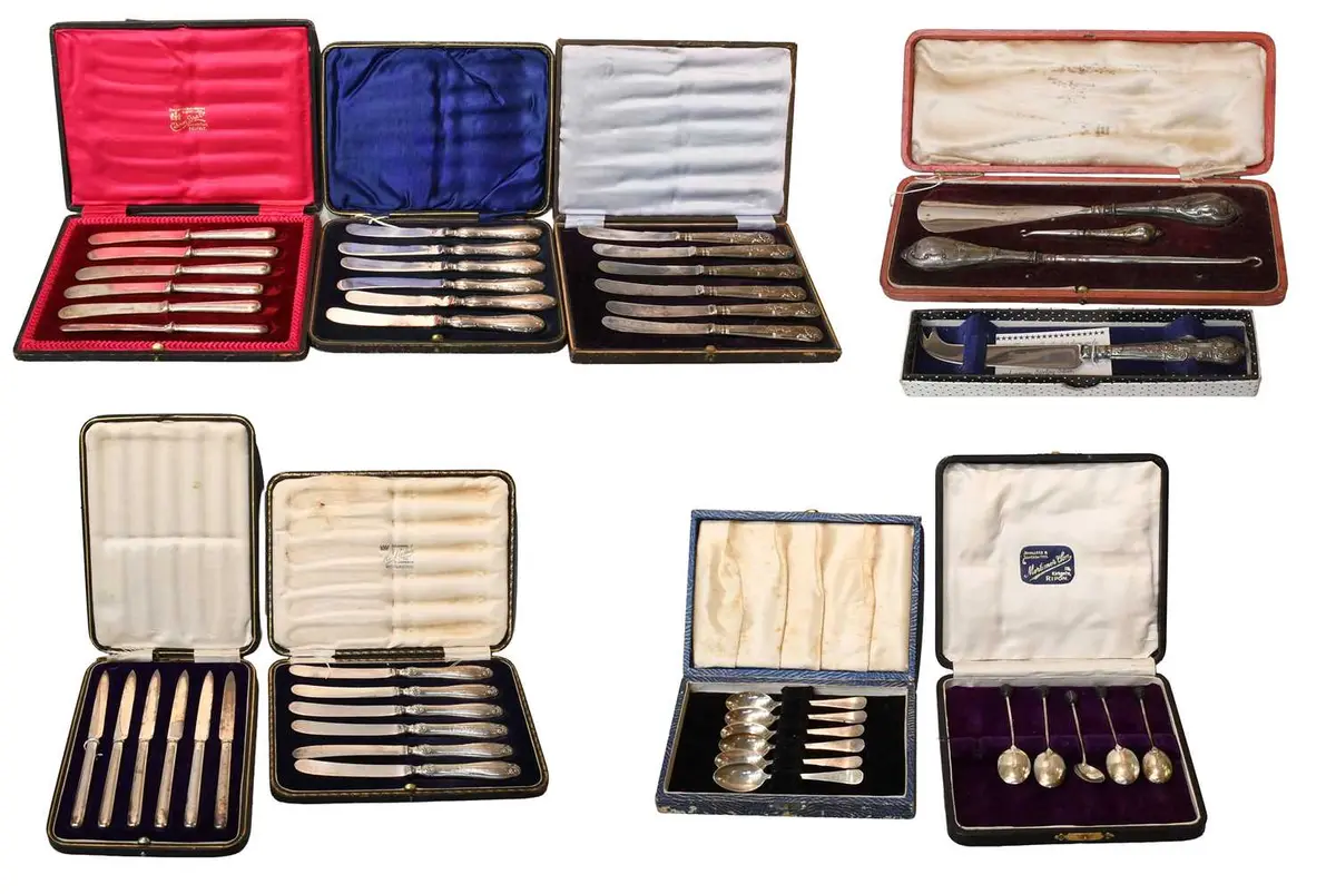 A Collection of Silver Flatware