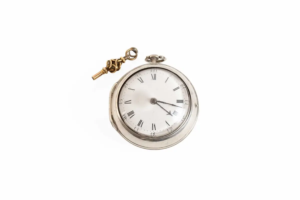 A Silver Pair Cased Verge Pocket Watch, signed Jas Smith, Lynn, 1774