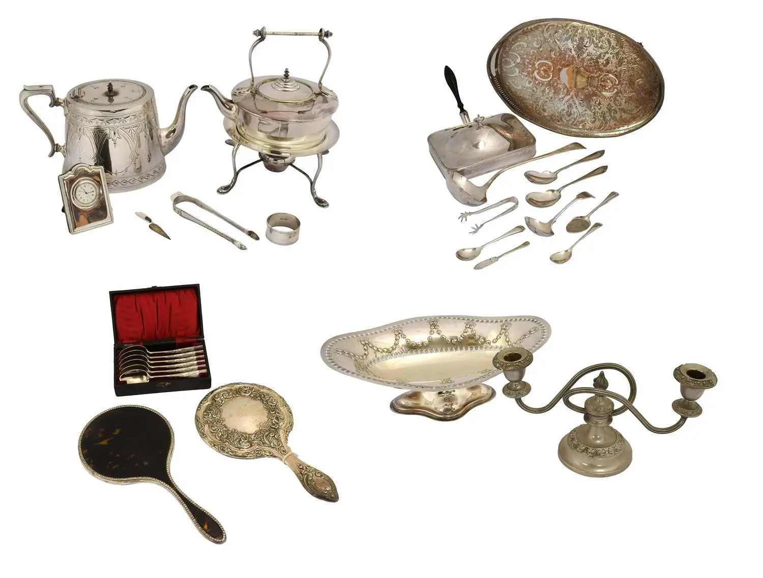 A Collection of Assorted Silver and Silver Plate
