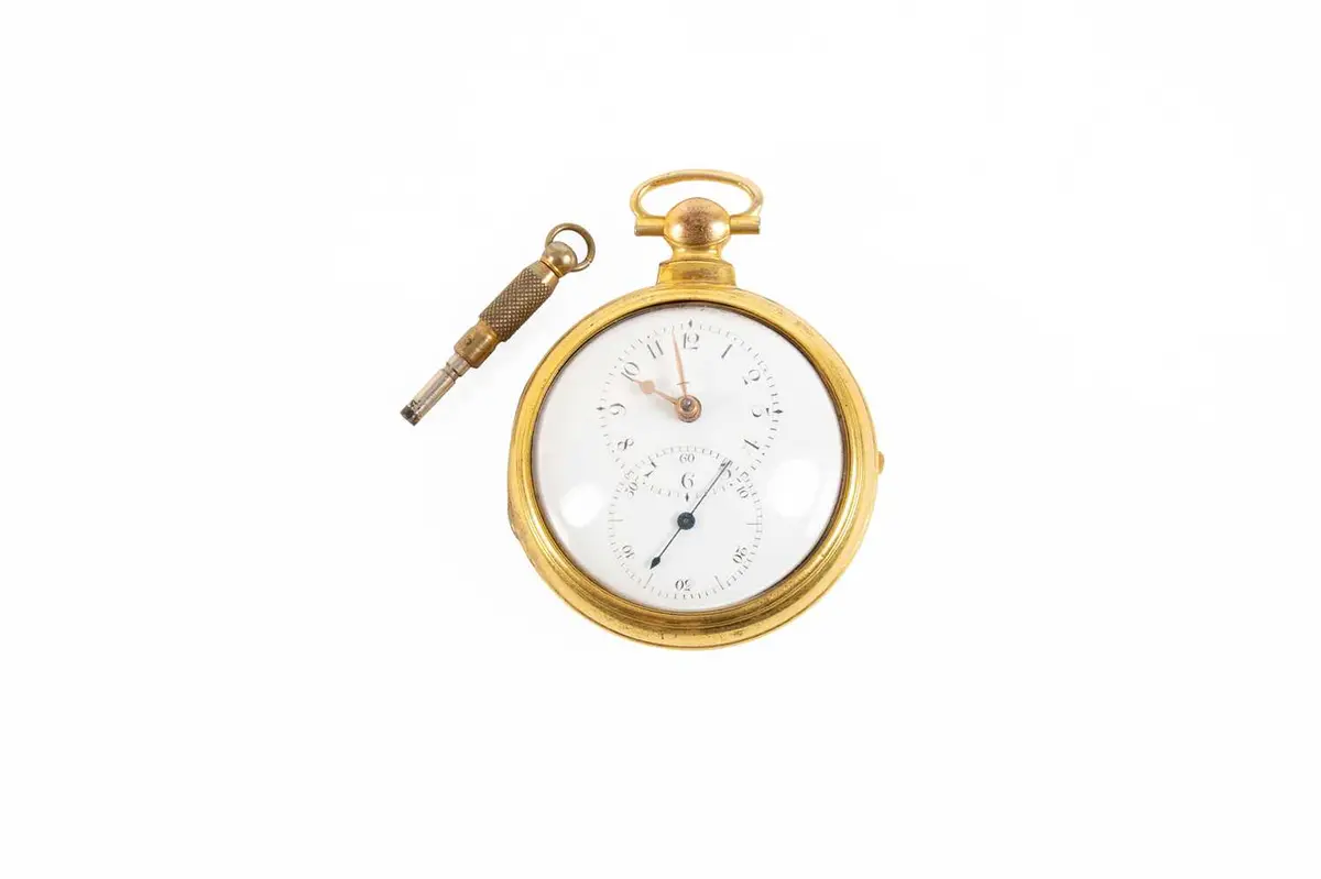 A Gilt Metal Pair Cased Verge "Doctor's Dial" Pocket Watch, signed