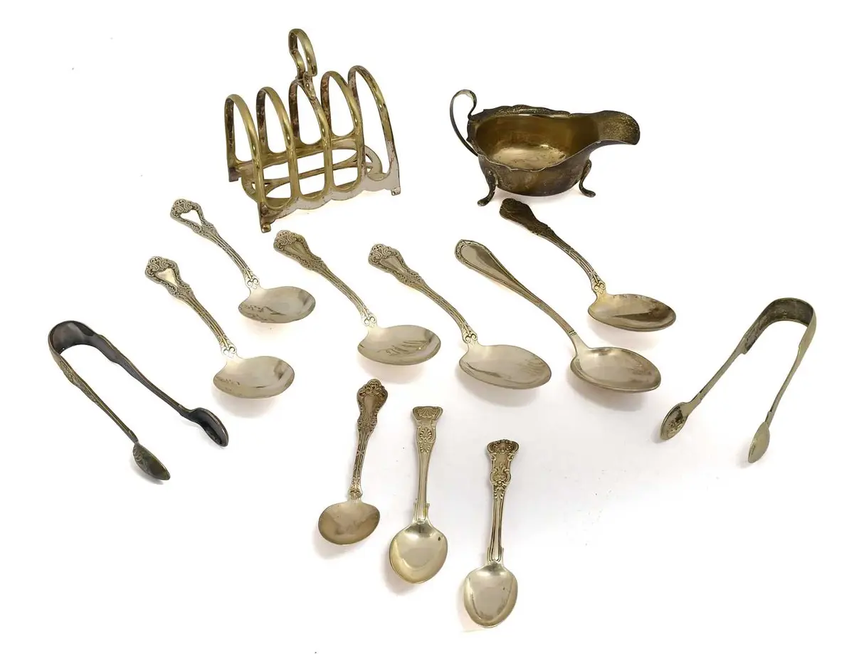 A Collection of Assorted Silver and Silver Plate