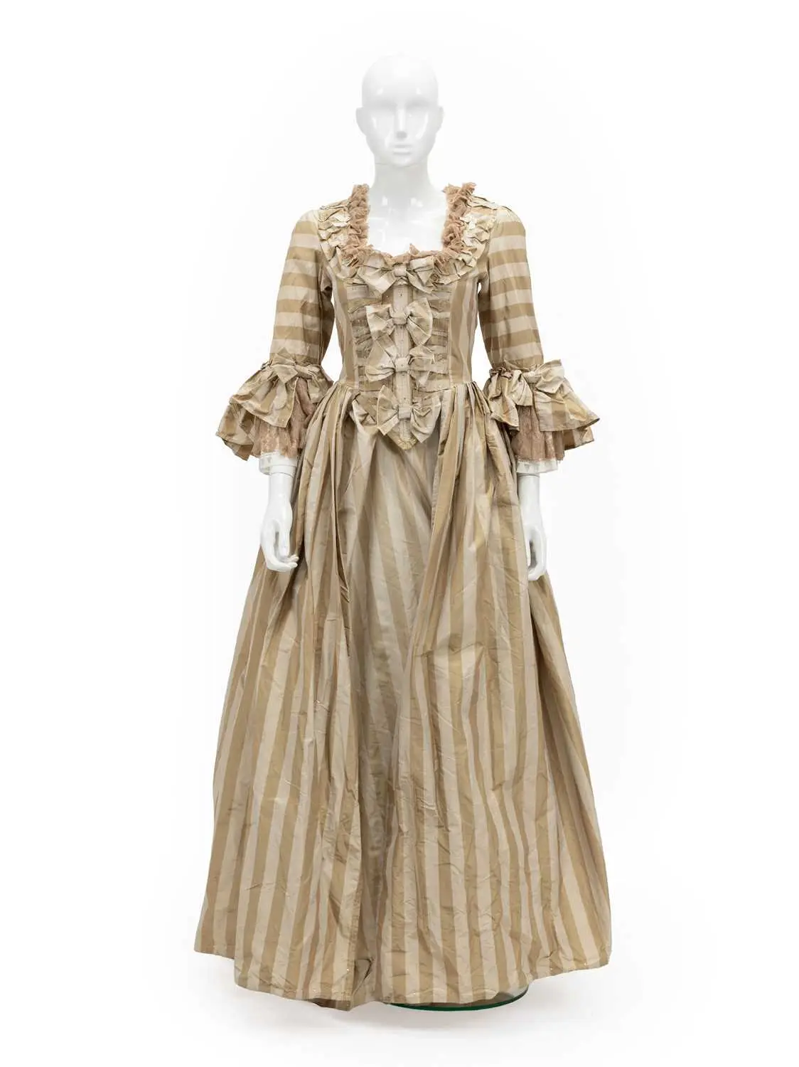 A Reproduction 18th Century Robe à L'Anglaise Style Theatrical Costume