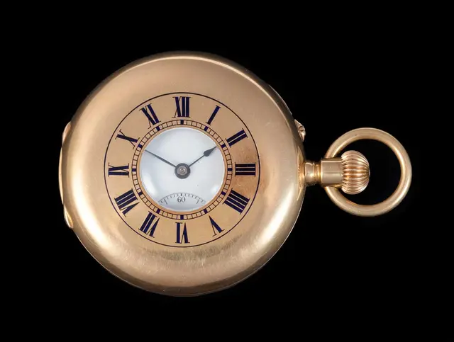 Klaftenberger: An 18 Carat Gold Half Hunter Pocket Watch, signed Klaftenberger