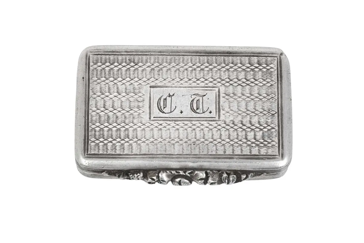 A George III or George IV Silver Vinaigrette, by Thomas Shaw, Birmingham