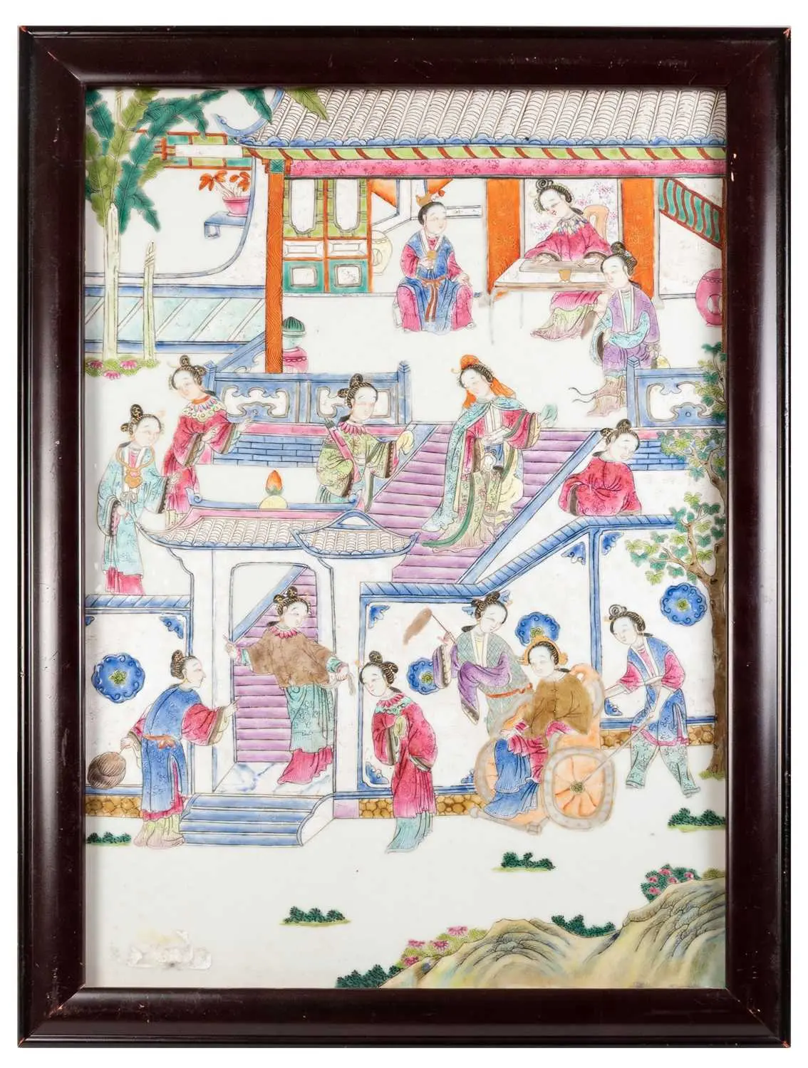 A Chinese Porcelain Plaque, 19th century