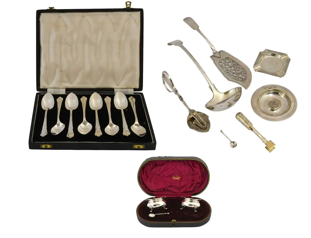 A Collection of Assorted Silver and Silver Plate