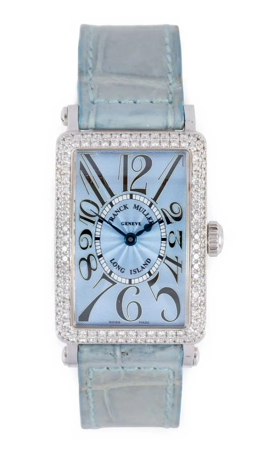 Franck Muller: An 18 Carat White Gold Diamond Set Wristwatch, signed