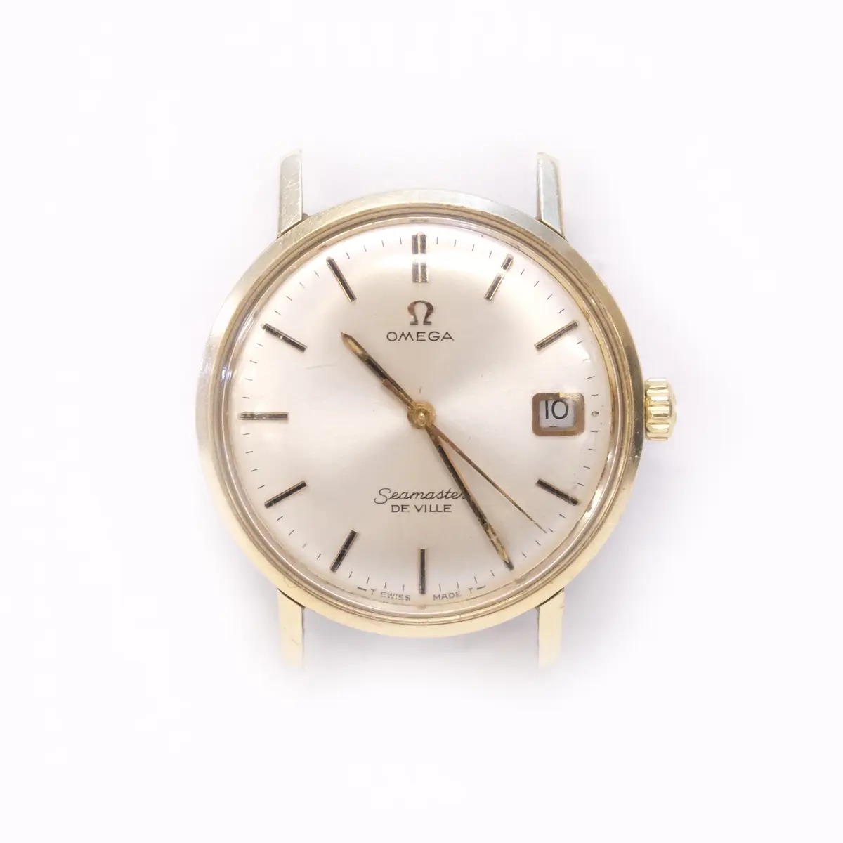 OMEGA. ARMBANDSUR. SEAMASTER DE VILLE. GULD PÅ STÅL. ÅR 1969.