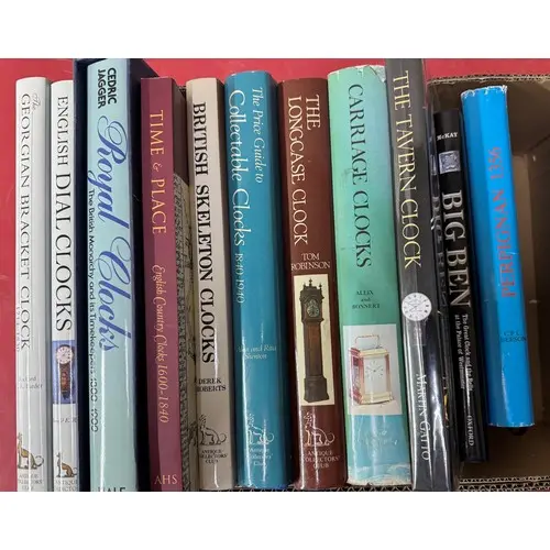 Collection of clock related reference books ...