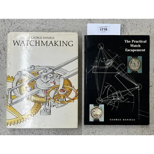 George Daniels - Watchmaking, 1981, with cover and signed by...