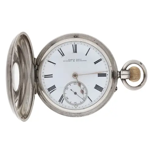Victorian silver lever half hunter pocket watch retailed by ...