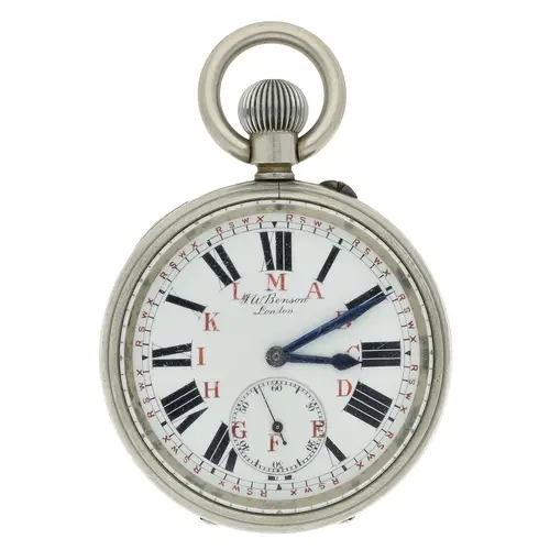 Rare J.W. Benson Telegraphy Morse Code dial British Military...