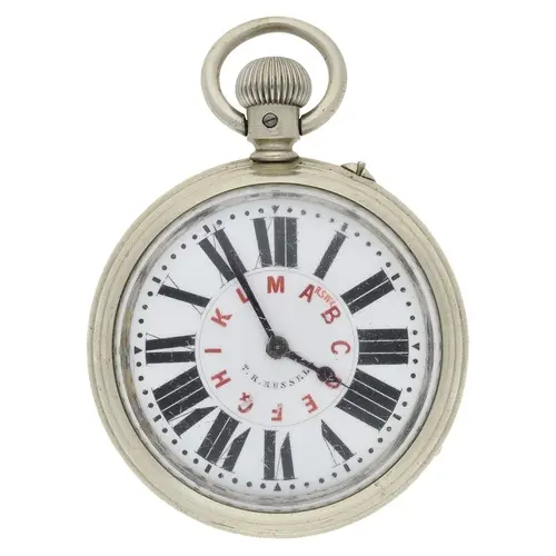 Rare British Military Telegraphy Morse Code dial nickel case...