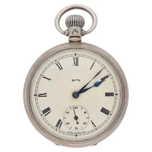 Smith silver lever pocket watch, Birmingham 1921, unsigned m...