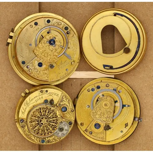 James Carvell, Coventry - fusee verge pocket watch movement,...