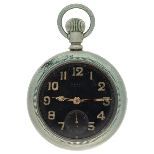 Elgin National Watch Co. WWI British Military lever pocket w...
