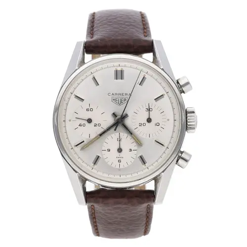 Heuer Carrera Chronograph stainless steel gentleman's wristw...