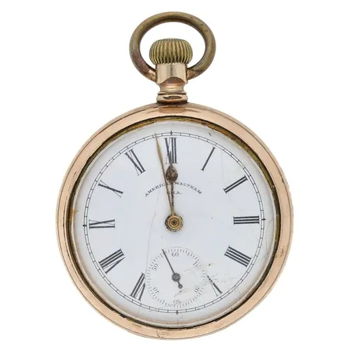 American Waltham gold plated lever pocket watch, serial no. ...