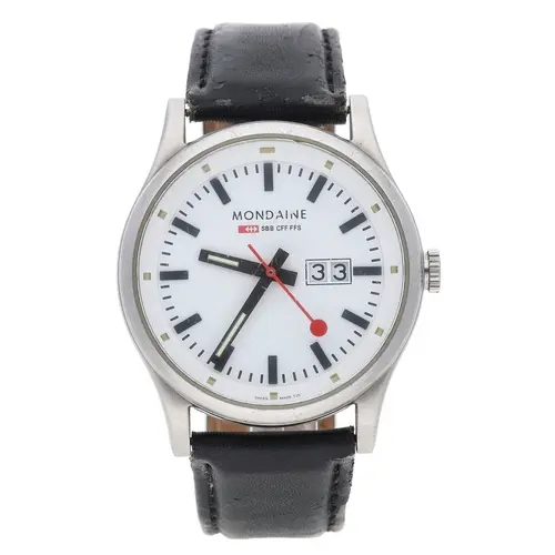 Mondaine SBB CFF FFS Official Swiss Railways Watch stainless...
