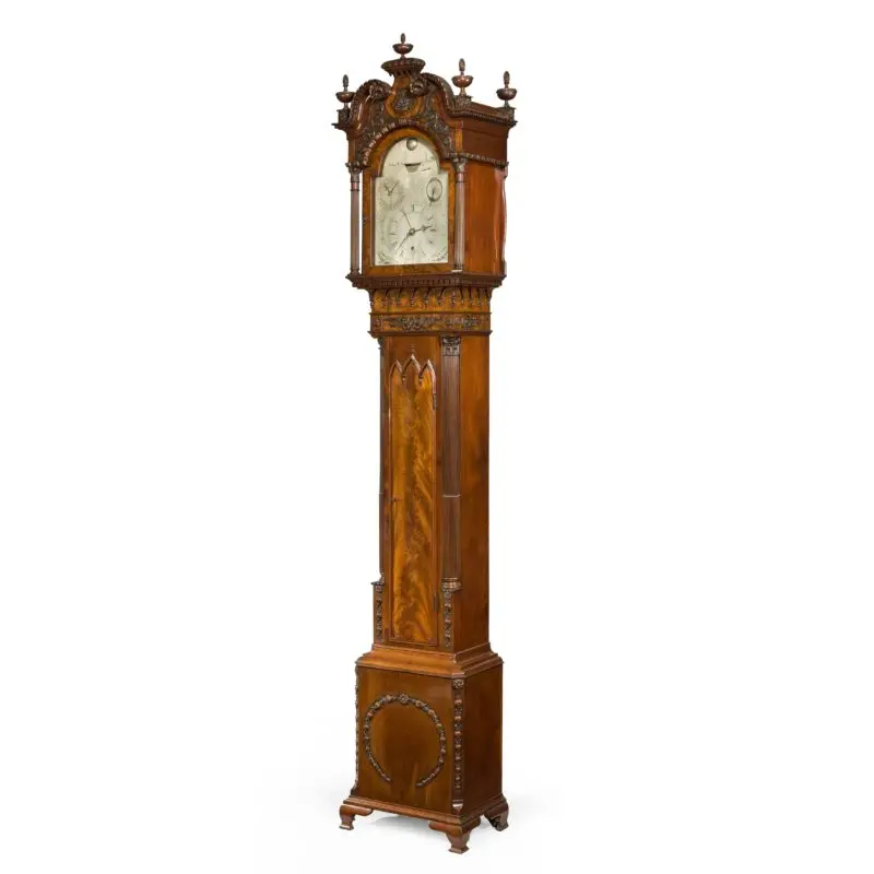 A Mahogany Long Case ‘tide’ Clock
