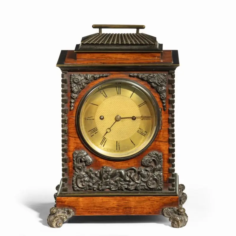 A William IV rosewood and bronze bracket clock by Frodsham 185 & Baker