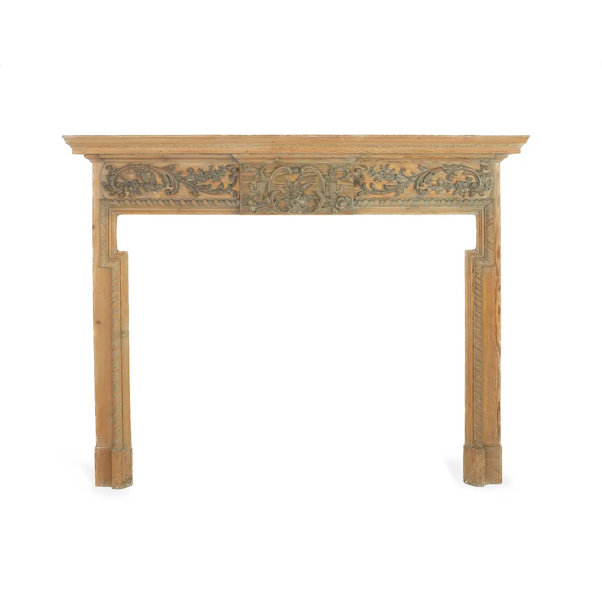 A carved fire surround from Sir Winston Churchill’s drawing room