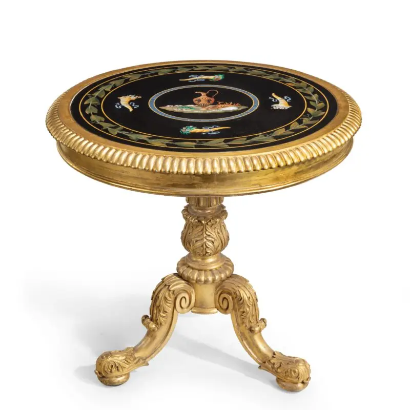 A Regency specimen marble centre table