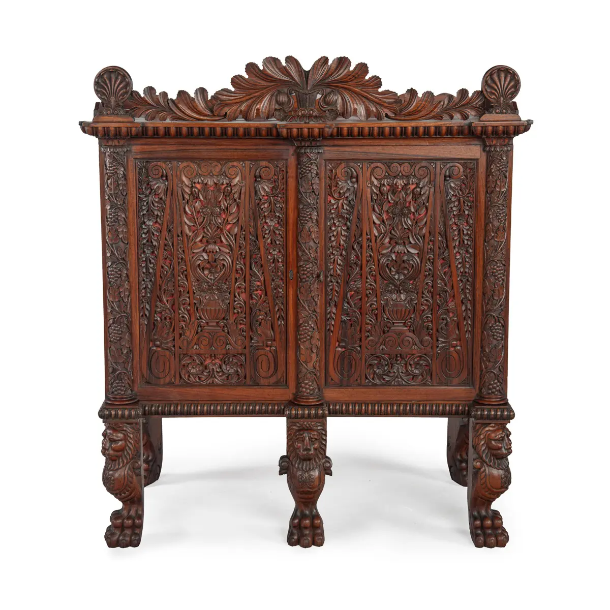 A Fine Mid-19th Century Anglo-Indian Side Cabinet or Cupboard of Indian
