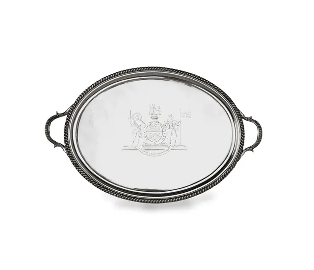 Admiral Sir John Duckworth’s George III Silver Salver, by John Mewburn 1813