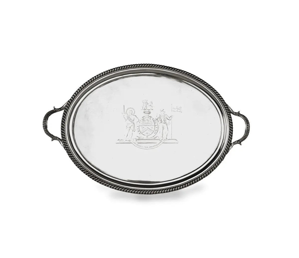 Admiral Sir John Duckworth’s George III Silver Salver, by John Mewburn 1813