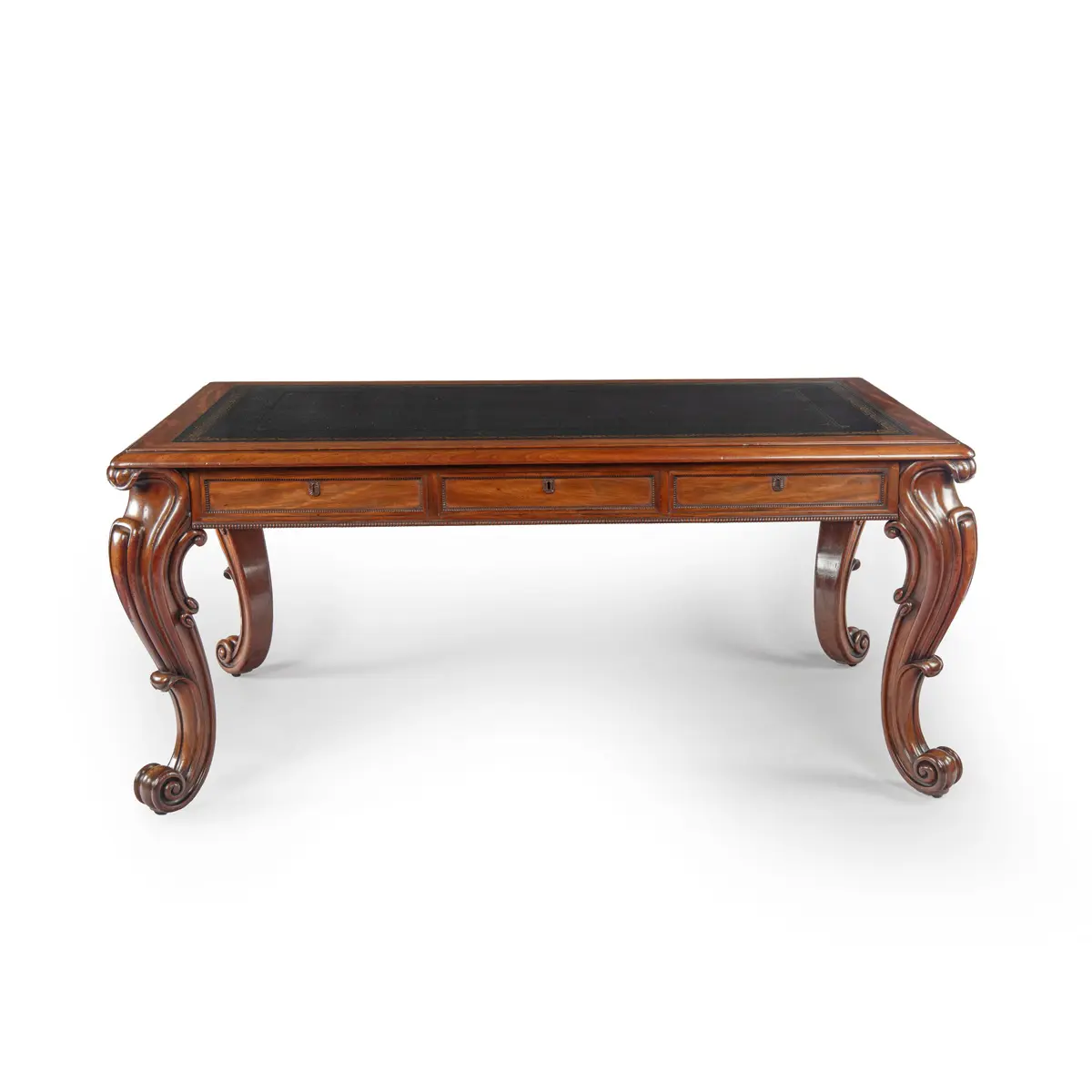 A fine William IV period mahogany writing table used by Gary Oldman