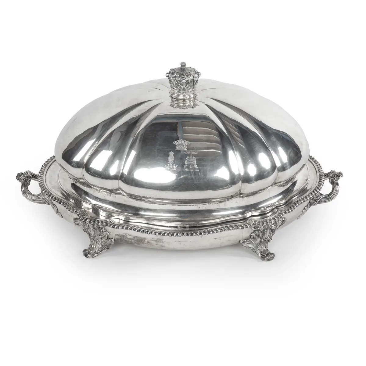 Earl Nelson’s Old Sheffield Plated Heated Venison Dish or Tureen and