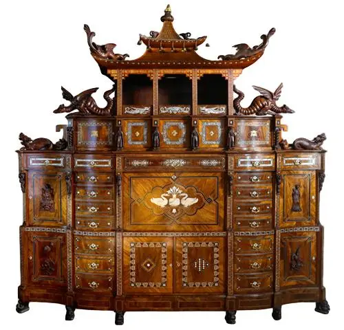 An important Orientalist exhibition cabinet, 1860