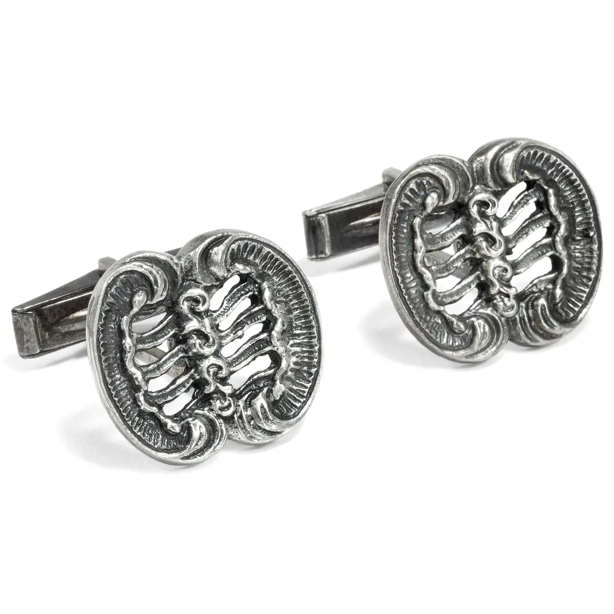 Vintage Cufflinks with Elements of Baroque, Blachian c. 1960