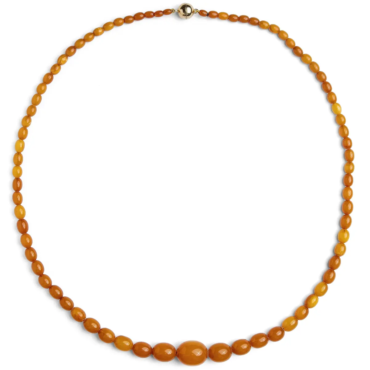 Antique "Butterscotch" Amber Necklace, c. 1930