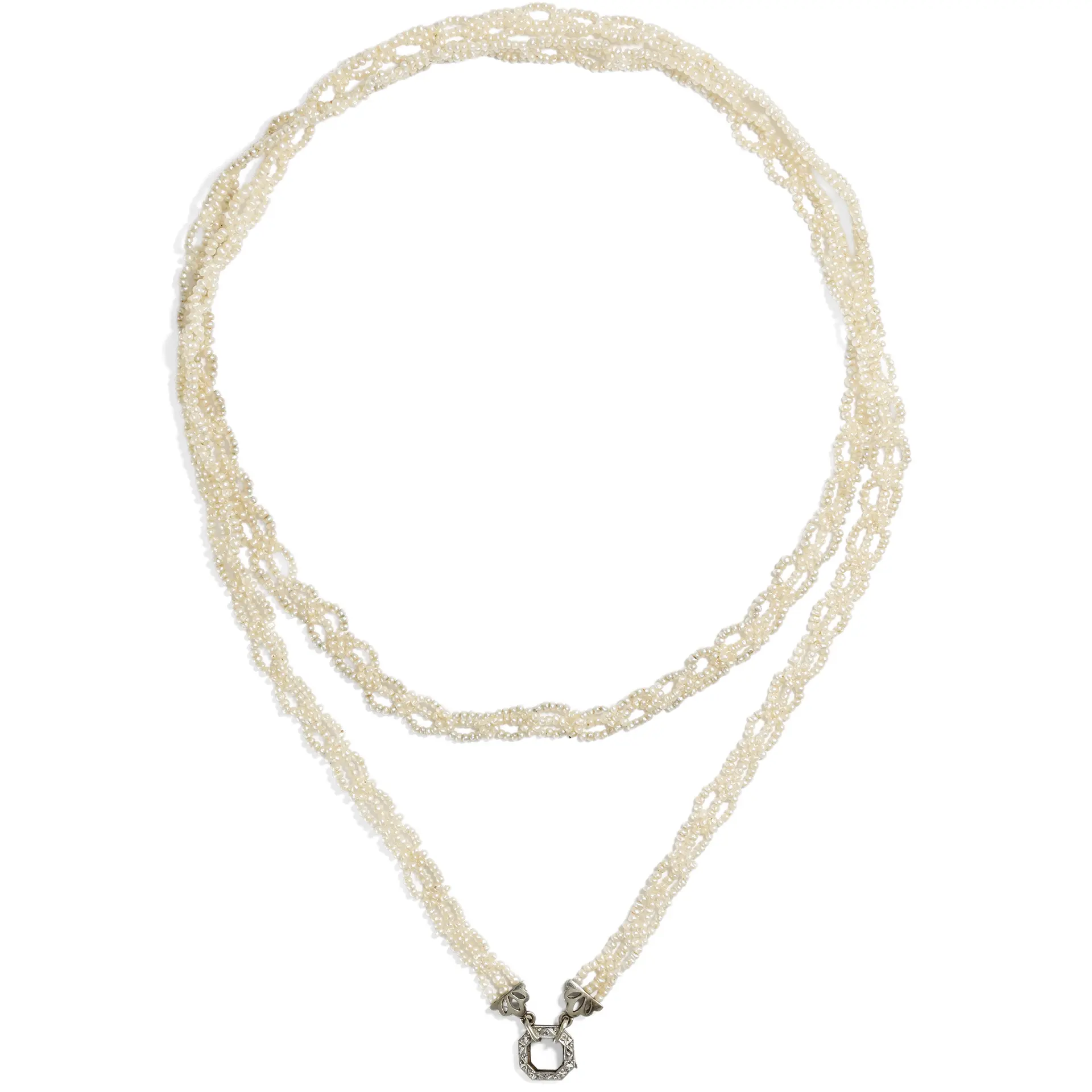 Long Antique Art Deco Pearl Sautoir Necklace, c. 1925