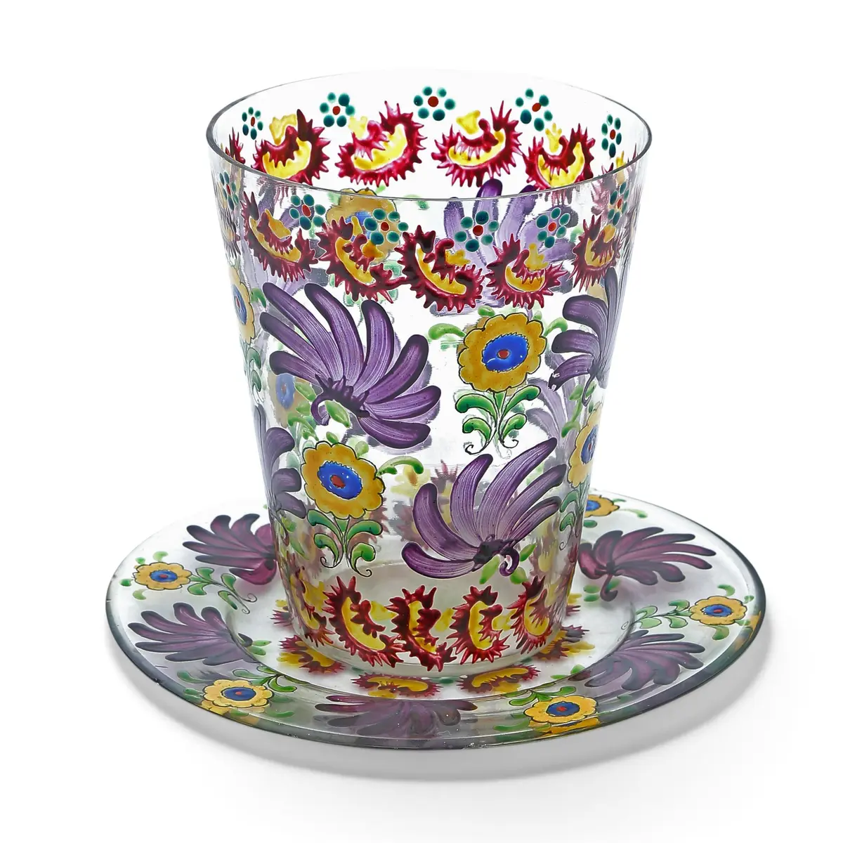 ENRIC RIERA. ATRIBUIDO. Vase and plate.