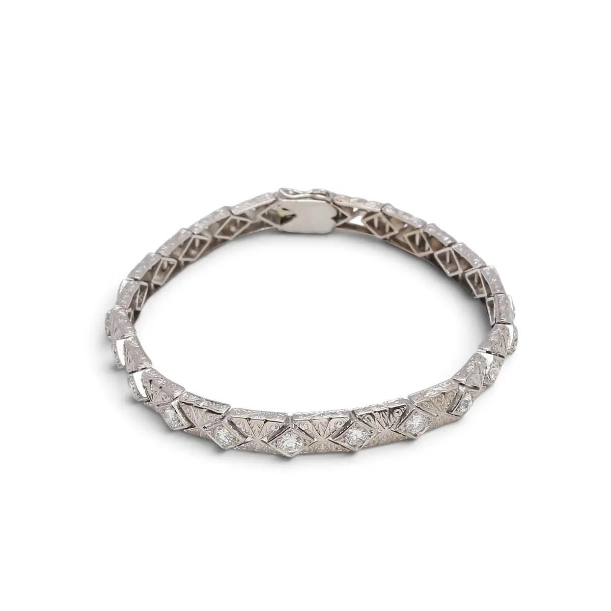 Art Deco diamonds bracelet, circa 1930.