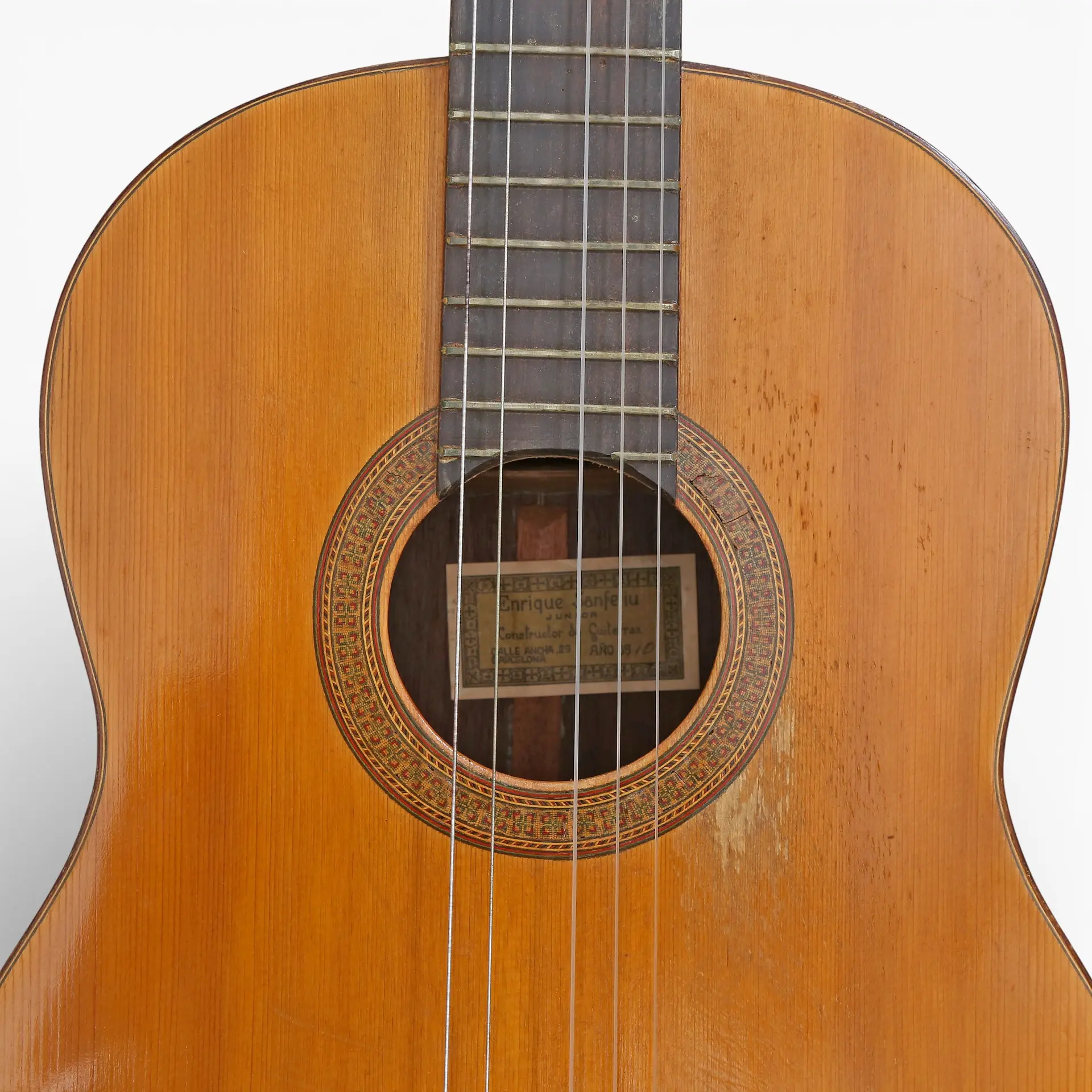 Spanish guitar ofEnrique Sanfeliu Junior.