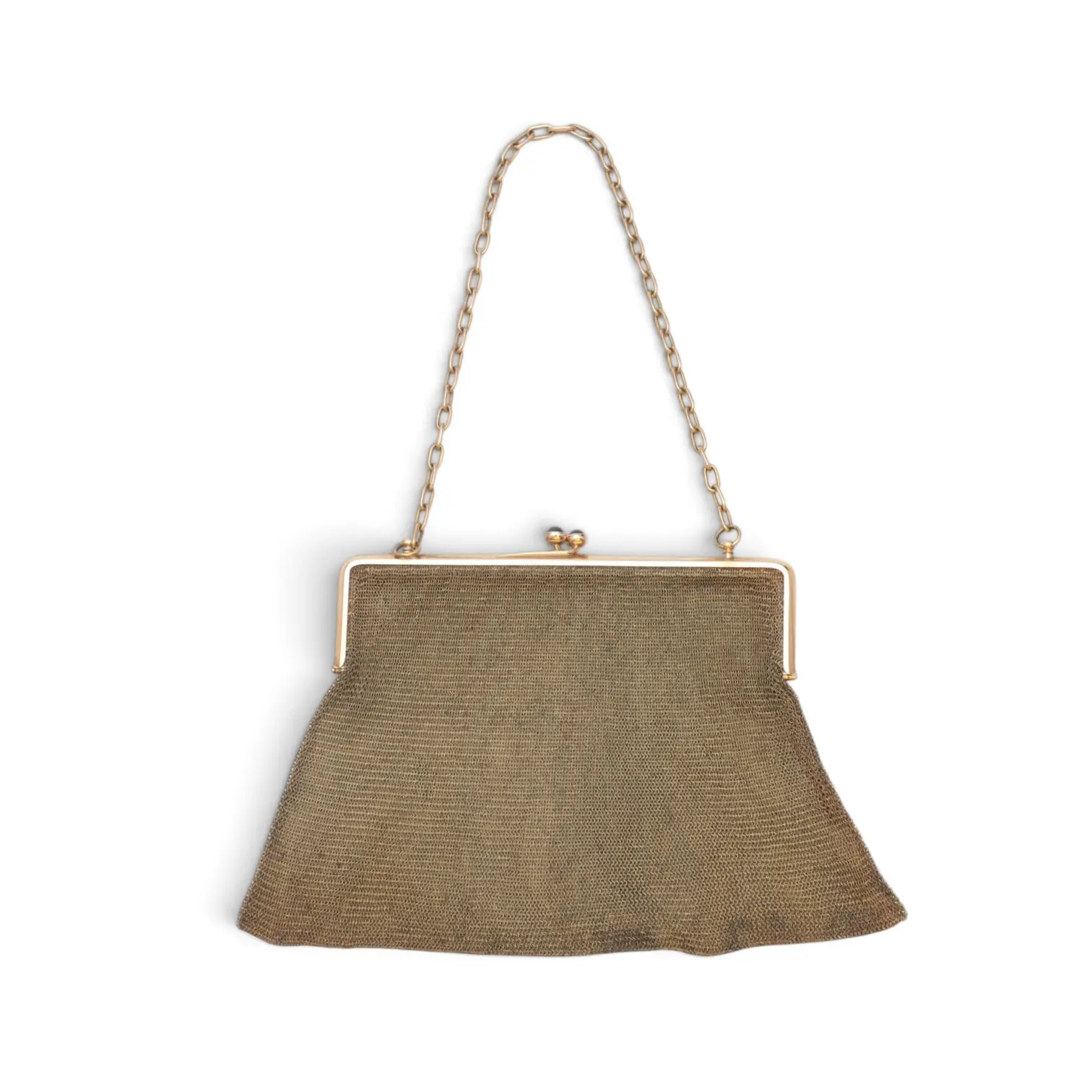 Gold mesh handbag, first half of the 20th Century.