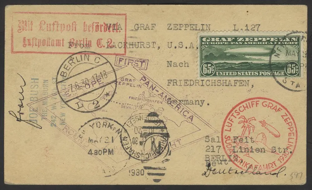 USA 1930 $1.30 Zeppelin (Cat